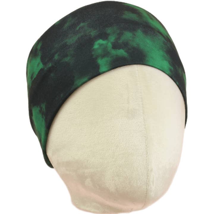 Bandeau extensible noir et vert pour la vente par The Sassy Olive Handmade Headbands