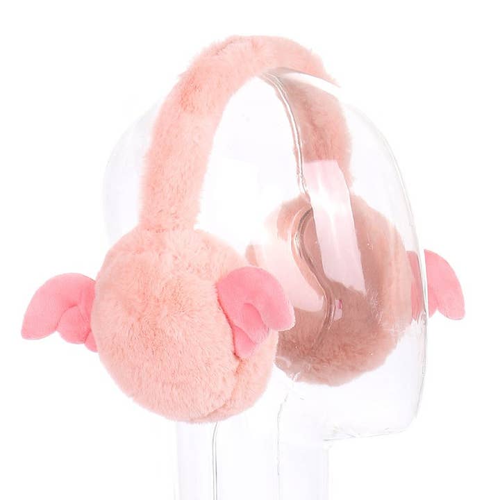 Funteze - Wholesale Earwarmers/Ear Muffs - Women's - Angel Wing Ear Soft Fur Earmuffs0