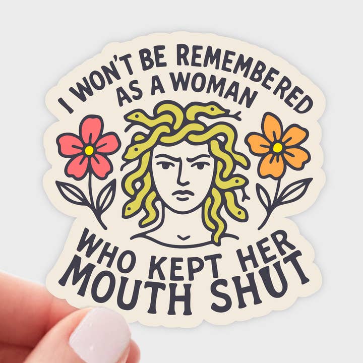 I Won't be Remembered Sticker - feminist, feminism, women for wholesale by Yarnival