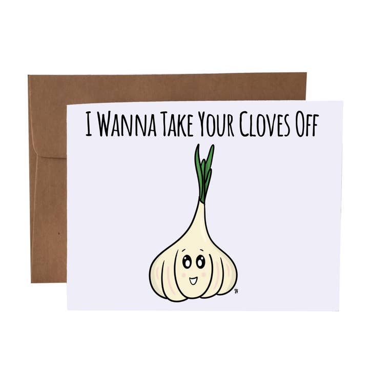Voglio toglierti i chiodi di garofano | Naughty Adult Greeting Car per la vendita all'ingrosso da parte di SKP ink