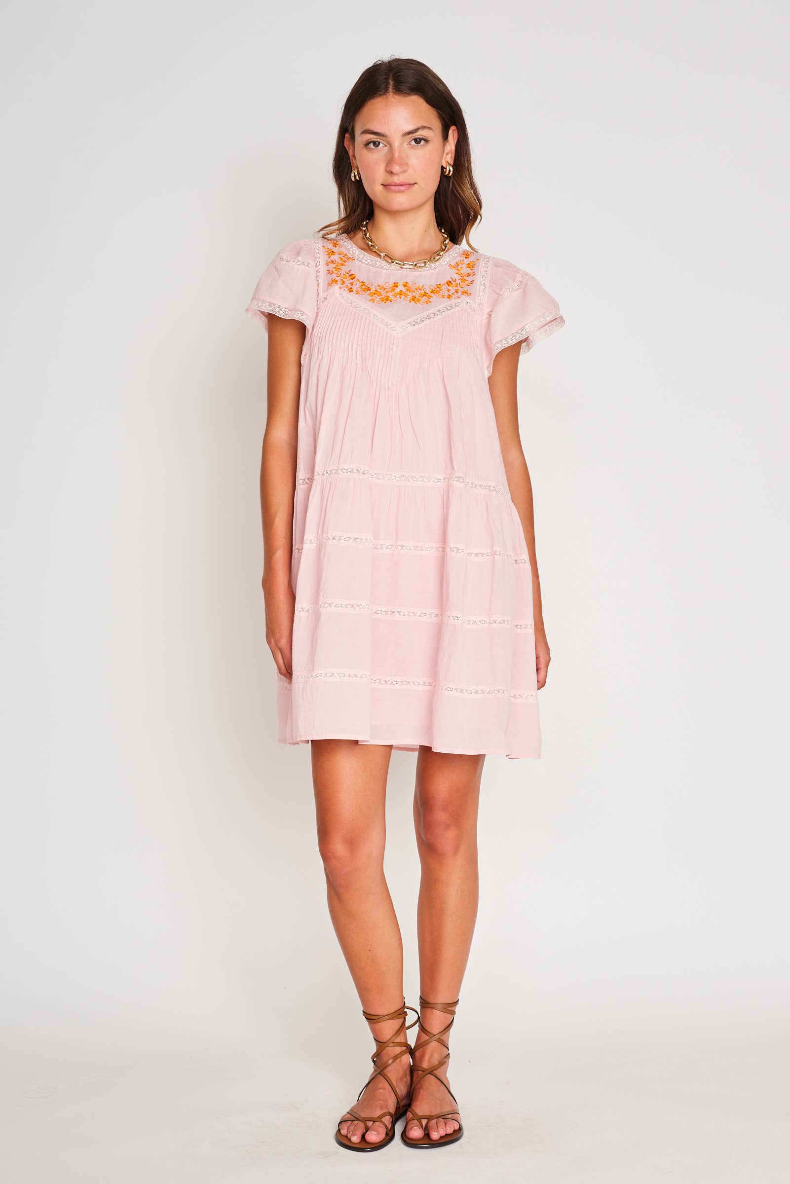 SOFT BLUSH ZAYLEN DRESS for wholesale on Faire1
