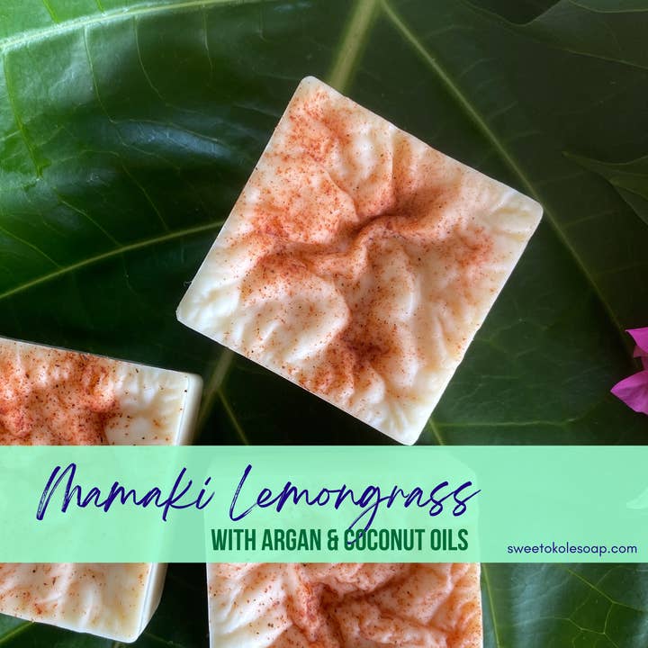 Sweet ʻŌkole Soap Co. - Wholesale Hair Conditioner - Mamaki Lemongrass Solid Conditioner Bar w/ Argan Oil Vegan3