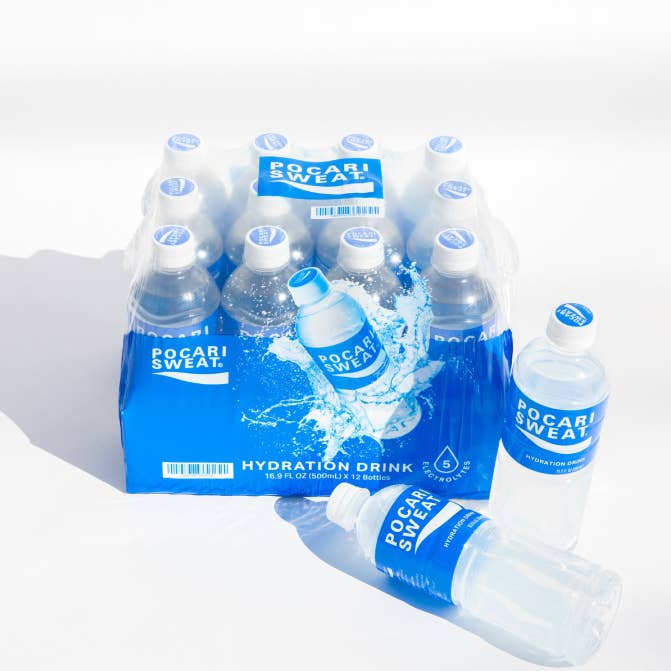 Crystal Geyser Water Company - Wholesale Sports/Energy Drink - POCARI SWEAT Hydration Drink w/ Electrolytes 16.9 oz - 12 pk