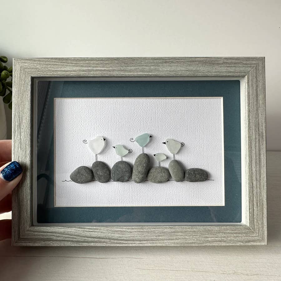 Sea Glass Pieces Art Print by West Sheridan