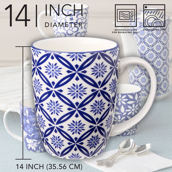 Certified International - Wholesale Coffee Mug - Madison Mugs 6 asst. 14 oz