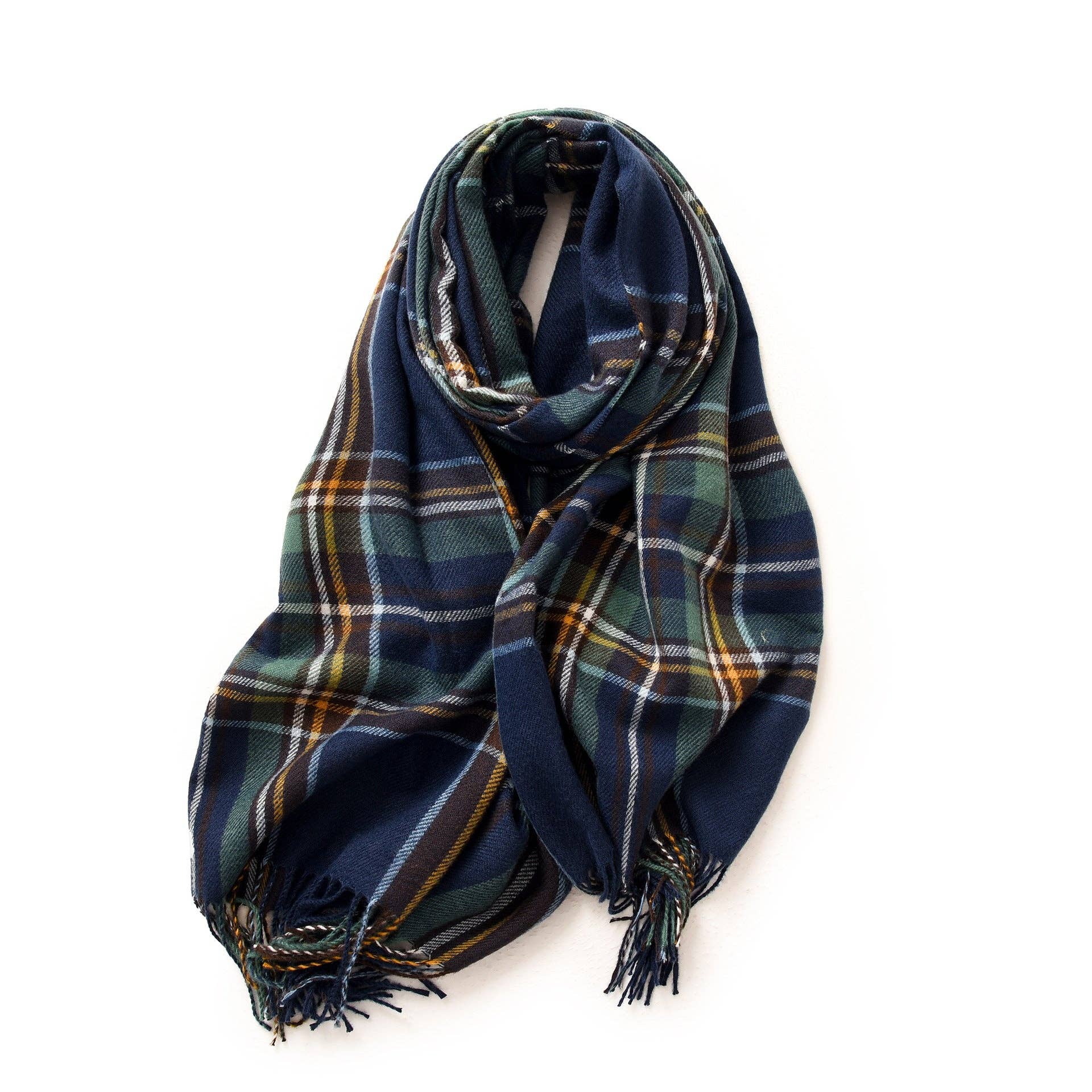 alberalkirk - Wholesale Scarf - Women's - Classic Plaid Fringe Scarf  M5A2281