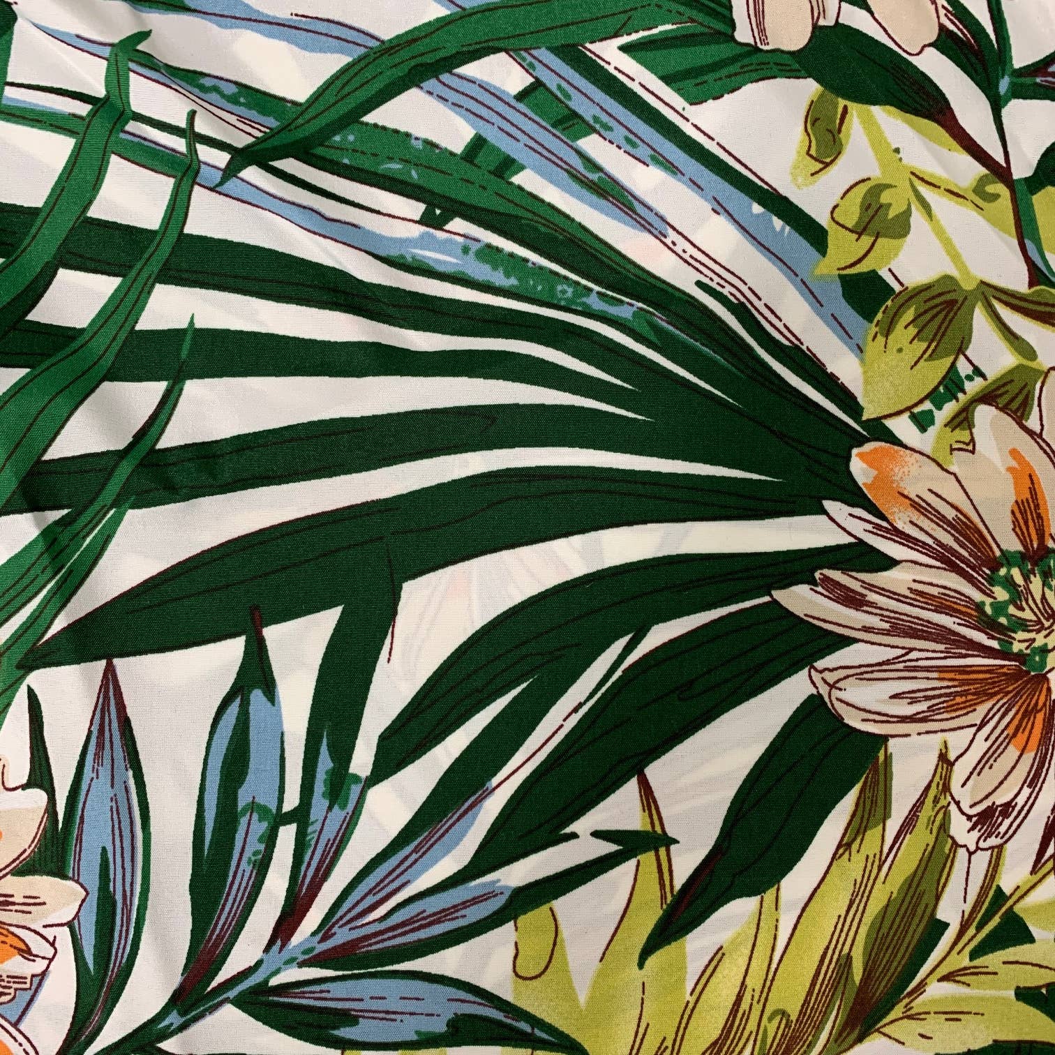 Imprimé paume PANTALON ALANA À OURLET VOLANTÉ ET IMPRIMÉ SUR LA PAUME en vente sur Faire0