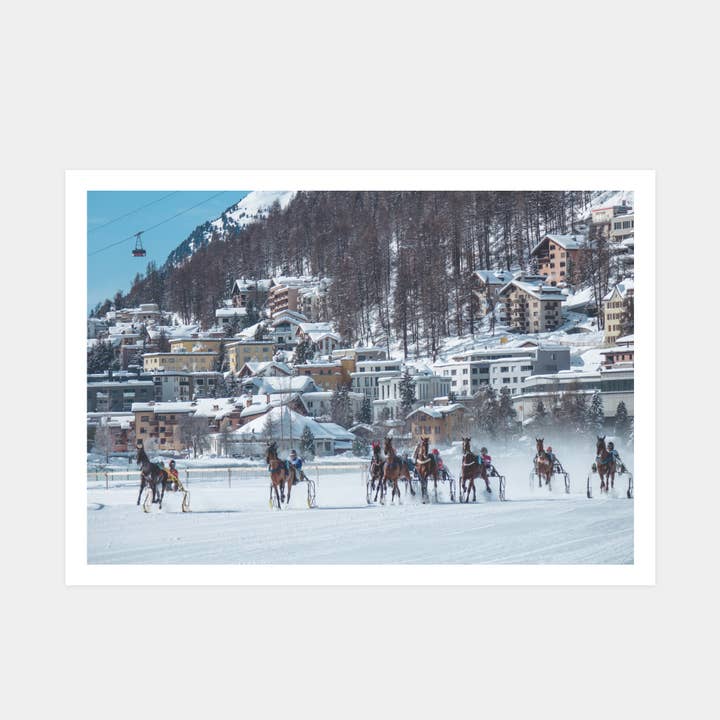 Powderhound – wholesale Art print – WHITE TURF MOUNTAIN ART PRINT
