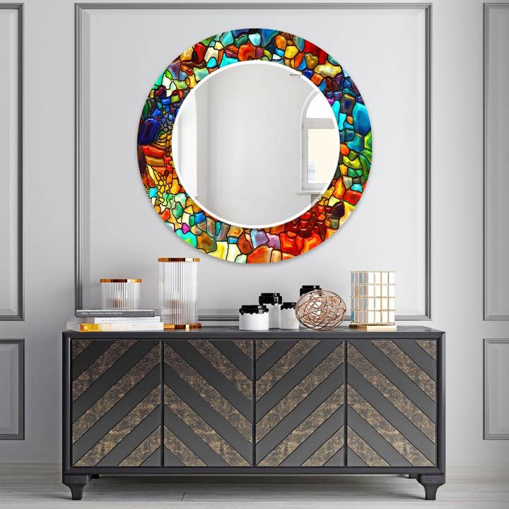 Miroir mural en verre trempé teinté pour la vente par MyPhotostation