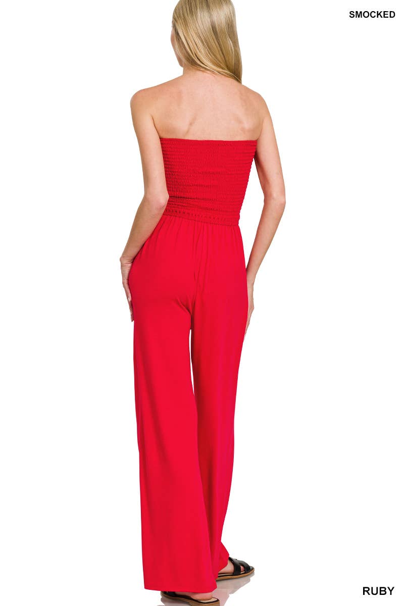 Vanilla Monkey - Wholesale Jumpsuit - Women's - Smocked Tube Top Jumpsuit10