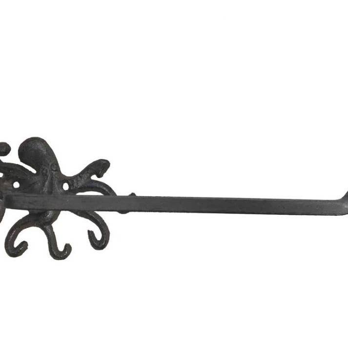 Hampton Ironworks - Wholesale Towel Holder/Hanger - Cast Iron Octopus Hand Towel Holder 11""1