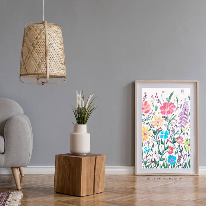 Blommor l konsttryck för wholesale av Arenas Designs