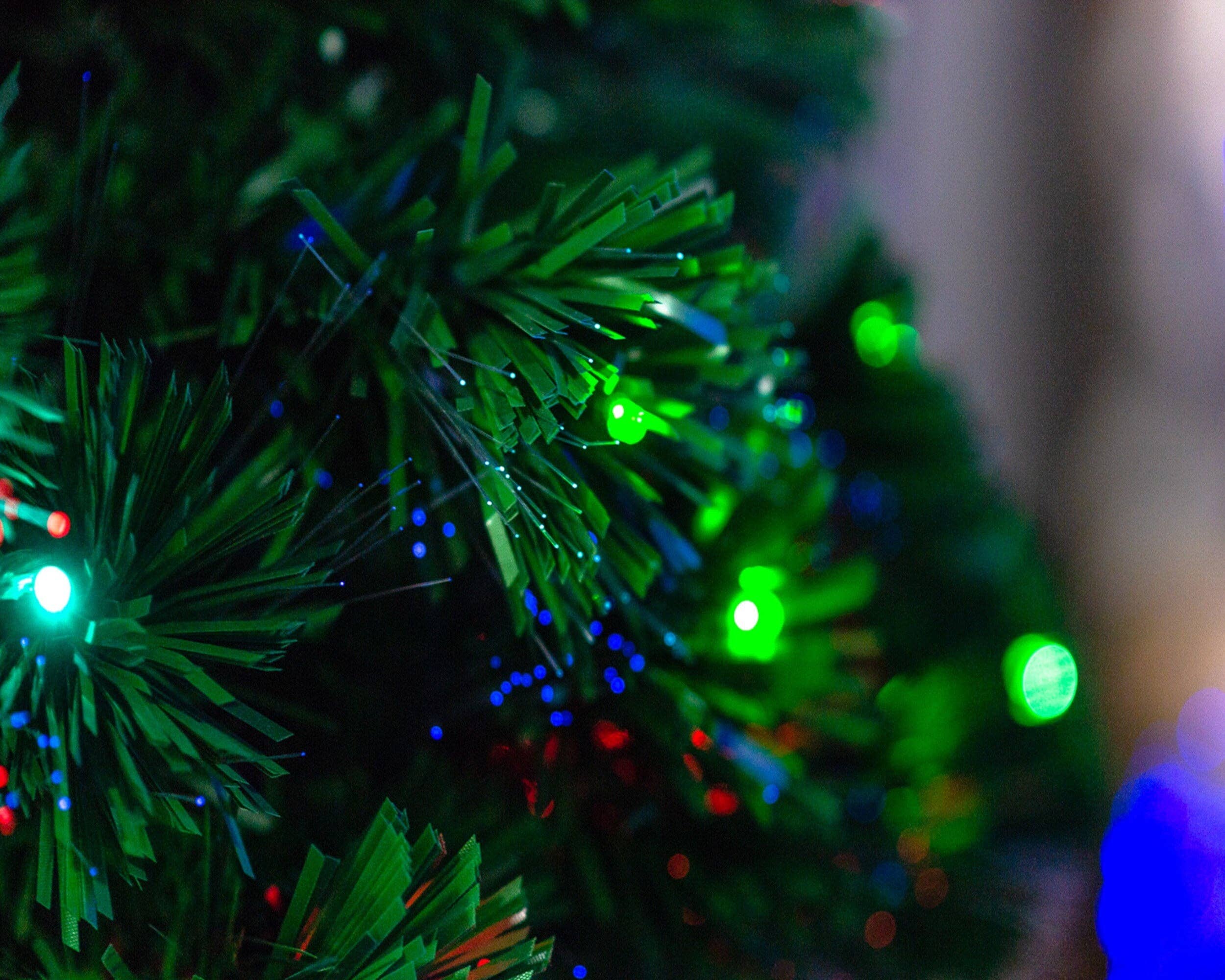 Hi-Line Gift Ltd. - Wholesale Artificial Christmas Tree - Christmas Tree Fiber Optic Multi-Colour Star Led9