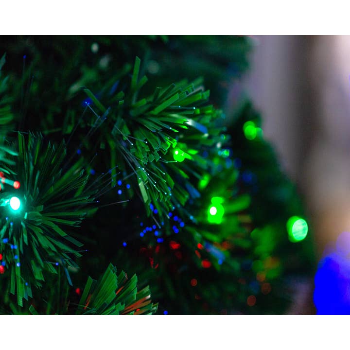 Hi-Line Gift Ltd. - Wholesale Artificial Christmas Tree - Christmas Tree Fiber Optic Multi-Colour Star Led9