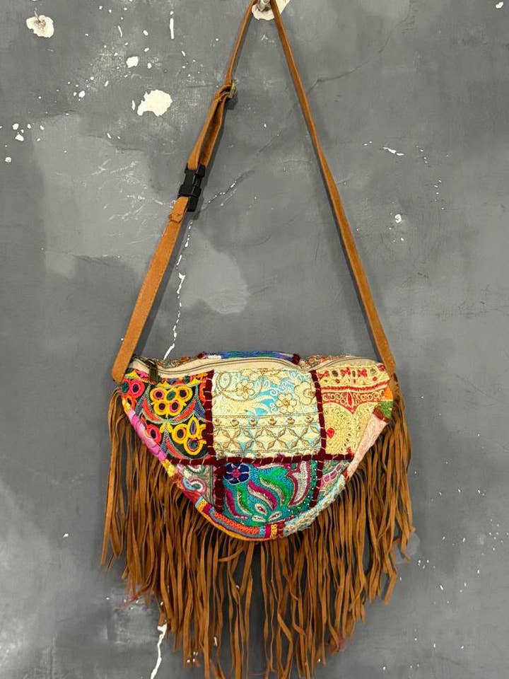 Neue Design Baumwolltasche Stickarbeit Spiegelarbeit Münztaschen für den Großhandel von GYPSY STUDIO