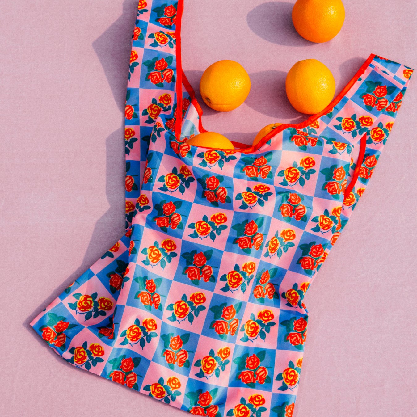 Lucky Goods Paper - Wholesale Tote Bag - Women's - Charming Florals Foldable Nylon Tote7