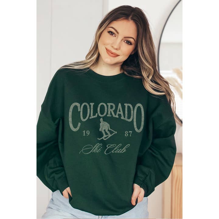 Illustrated Society - Wholesale Graphic Sweatshirt - Women's - COLORADO SKI CLUB VINTAGE GRAPHIC SWEATSHIRTS1