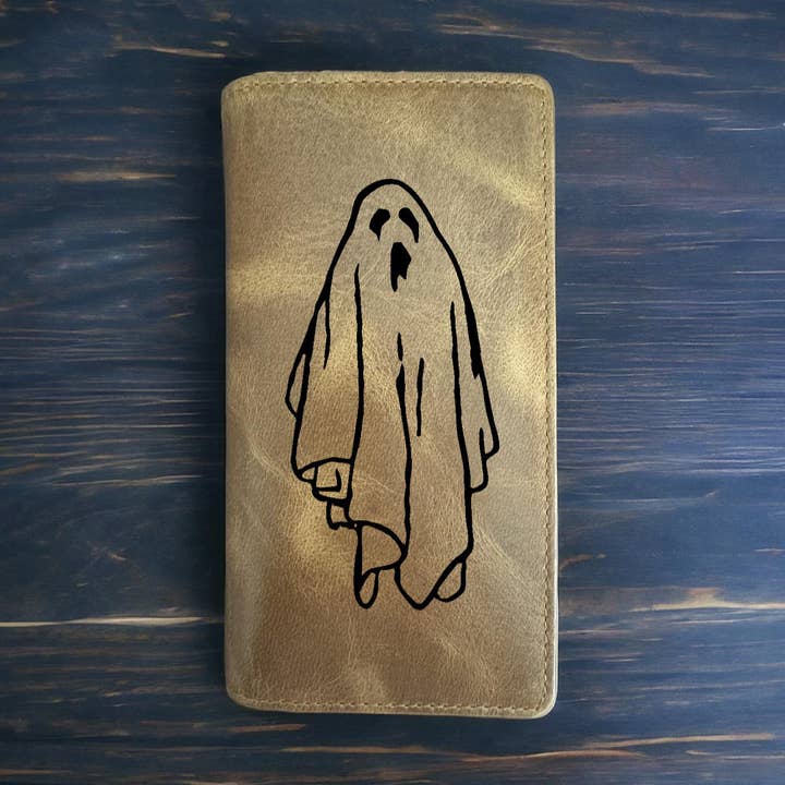 Spook Rodeo Western Buffelleer Horror Portemonnee voor wholesale door Texan Customs