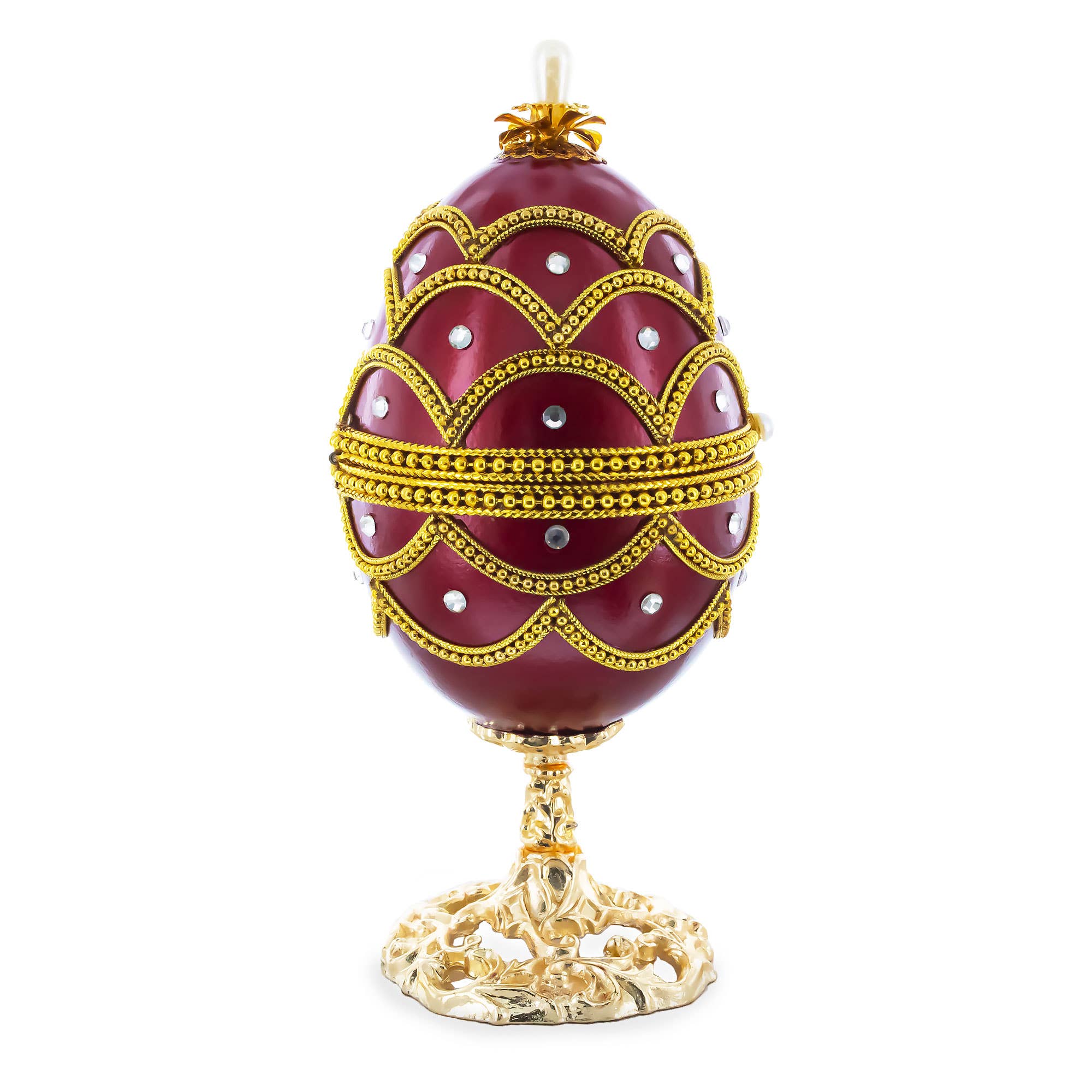 BestPysanky - Wholesale Decorative Figurine - Real Eggshell Royal Inspired Musical Easter Egg 5.4 Inches1