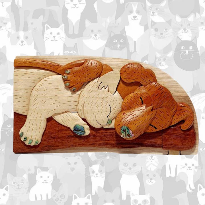 Best Pals with Abalone Inlay-Carver Dan's Keepsake Gift Box for wholesale by Paradigm Imports