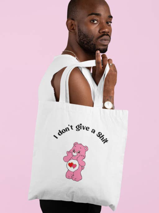 Totebag Osito Don't give a Shit para venta al por mayor de Wo! Design Studio & Store