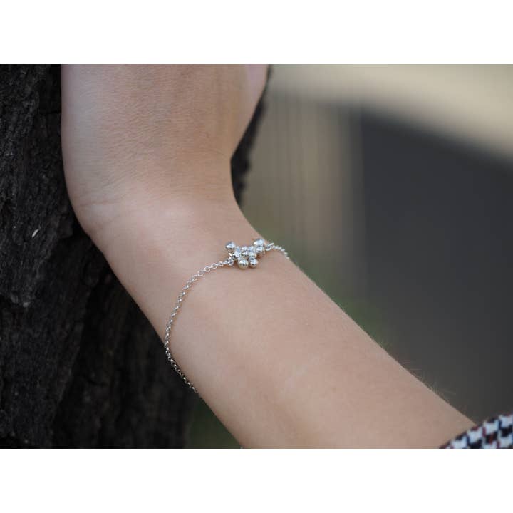 ALEGRIA B. - Wholesale Charm/Dangle Bracelet - STERLING SILVER BRACELET WITH ADJUSTABLE CHAIN2