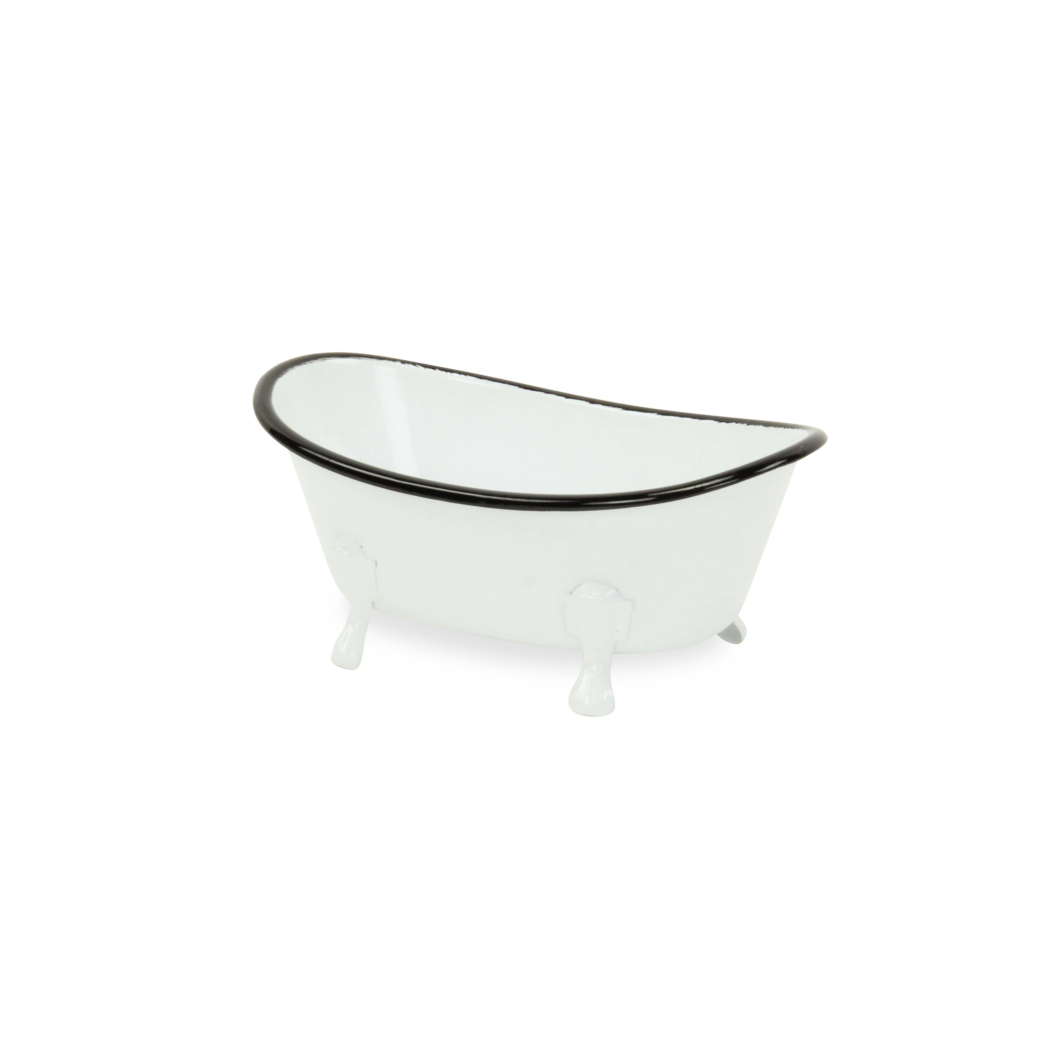 Cheungs Home Decor – wholesale Bath caddy – Lavande Metal Fleur-de-Lis Tub Decor - White12