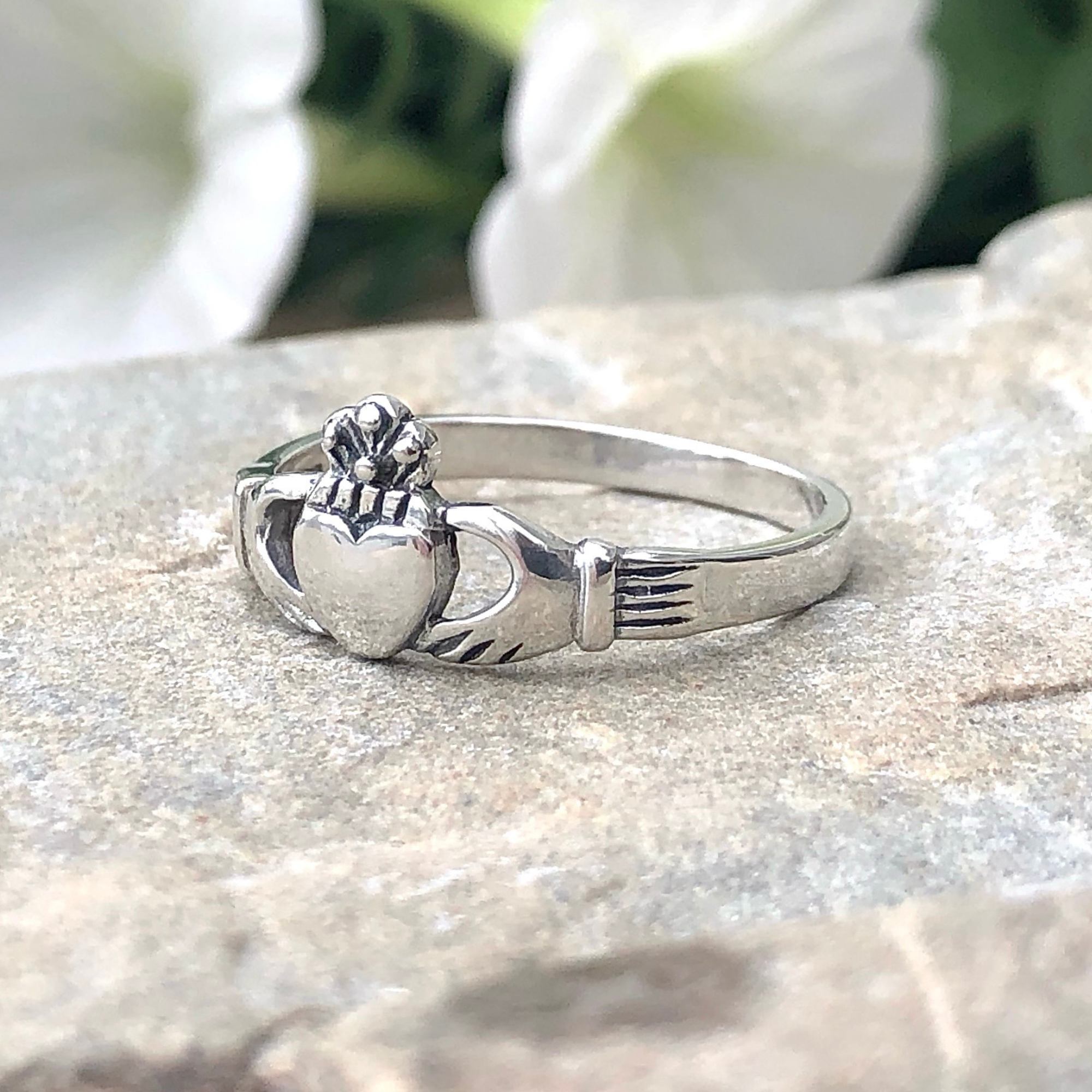 Moonrise Jewelry - Wholesale Band/Stacked Ring - R-26 Large Claddagh Ring6