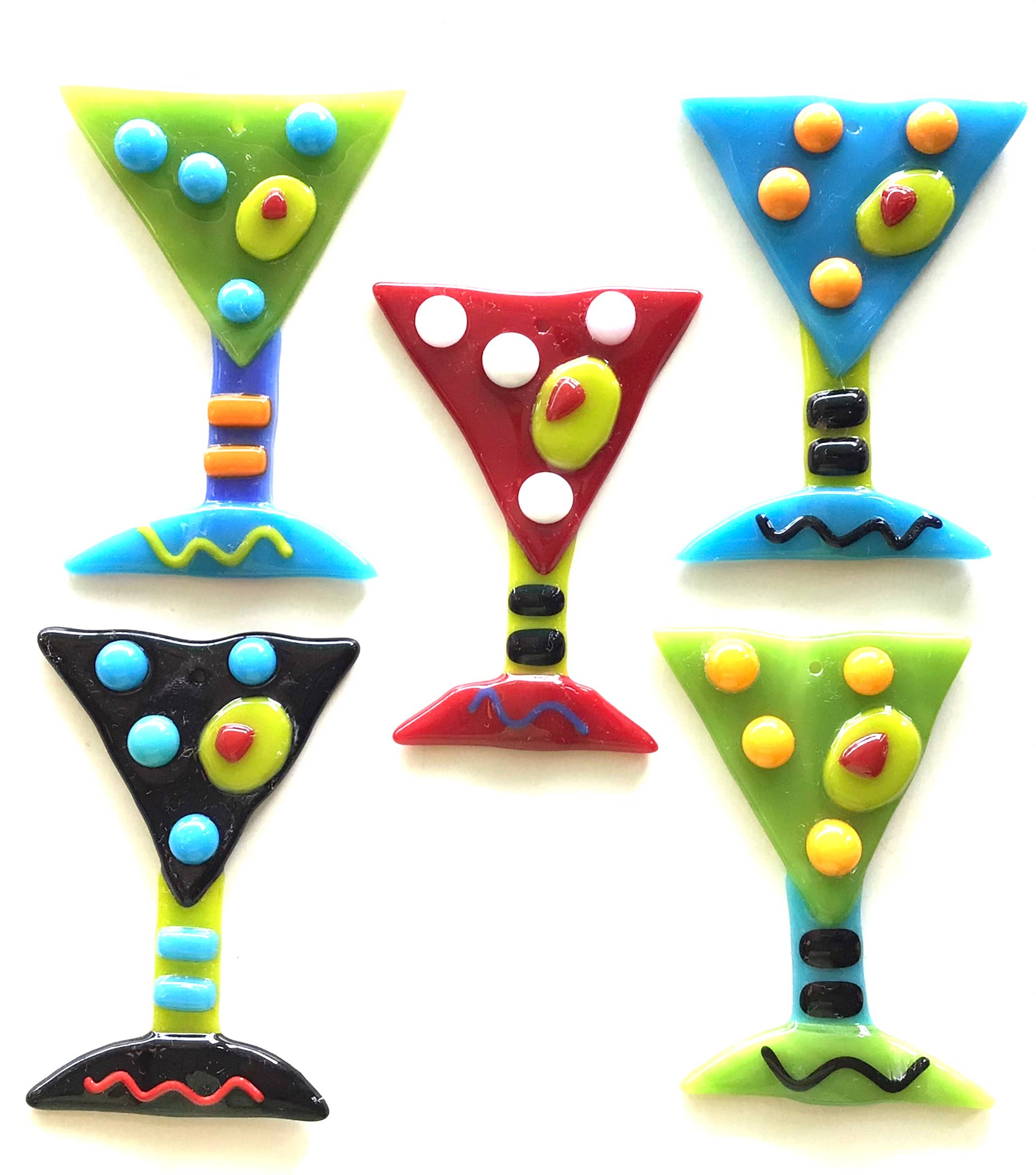 Fish Tales - Wholesale Ornament Set - Tini Time! Whimsical glass drink ornaments6