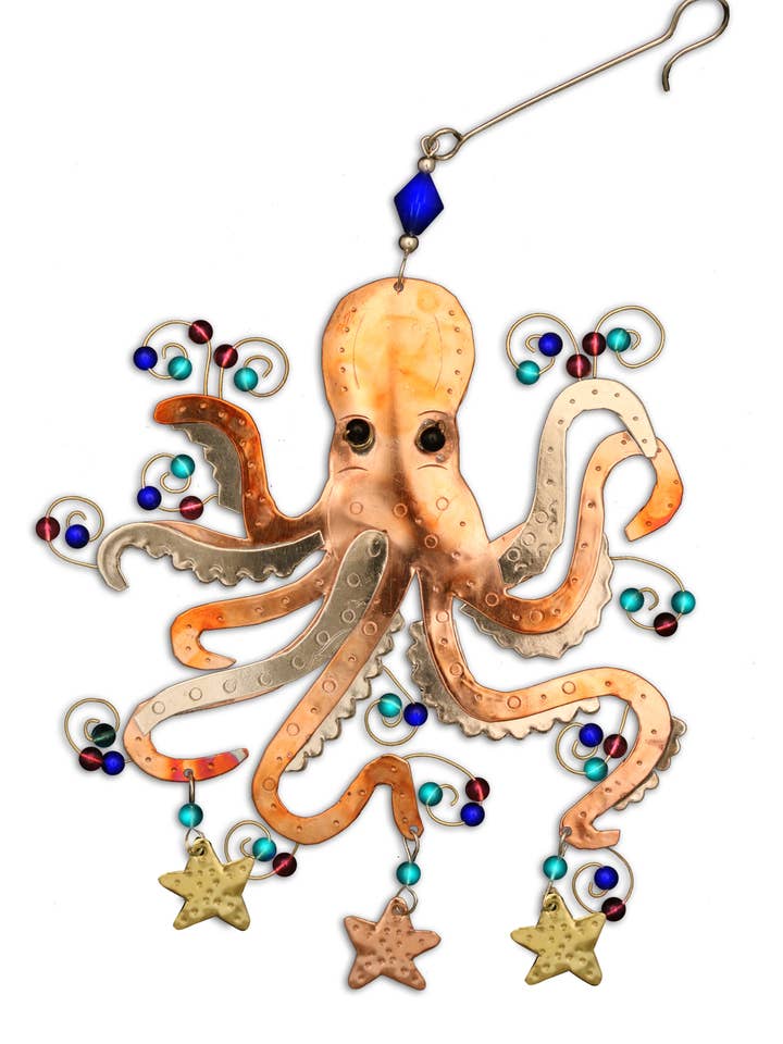 Octavian Octopus Ornament for wholesale by Pilgrim Imports