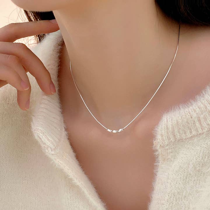 happyzzzsu - Vente Collier de perles - Collier en perles de rocaille en argent sterling2