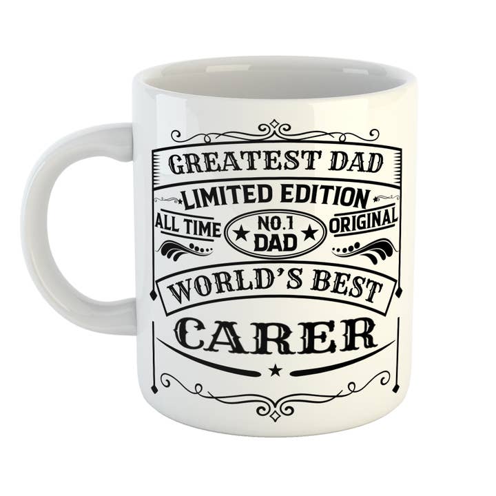 Greatest Dad Best Carer Mugg för wholesale av Just The Shirt