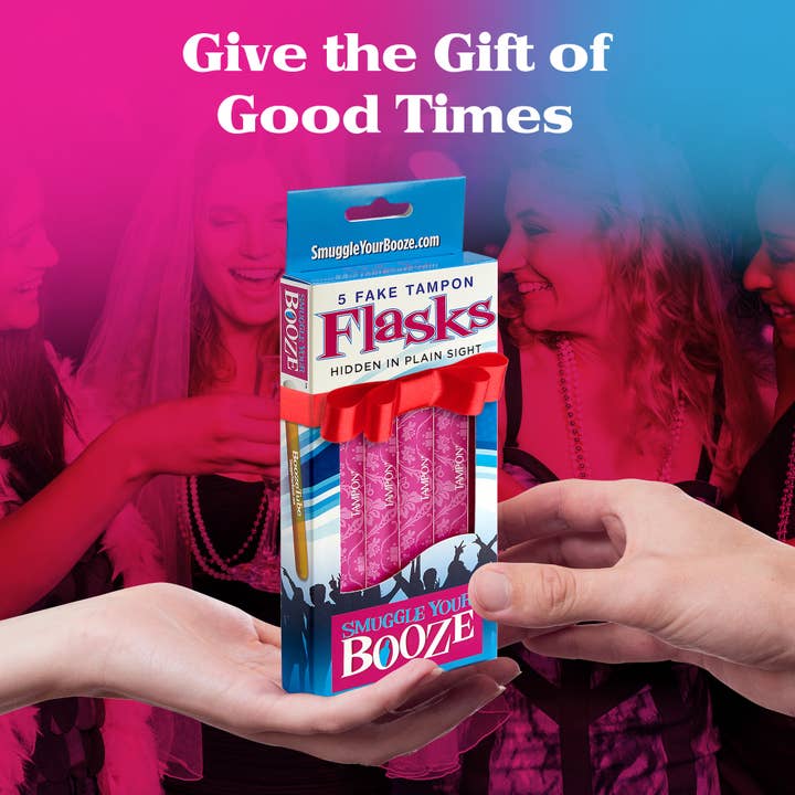 Smuggle Your Booze - Wholesale Flask - Tampon Flasks 5 Booze Tubes And Resealable Wrappers Per Box8