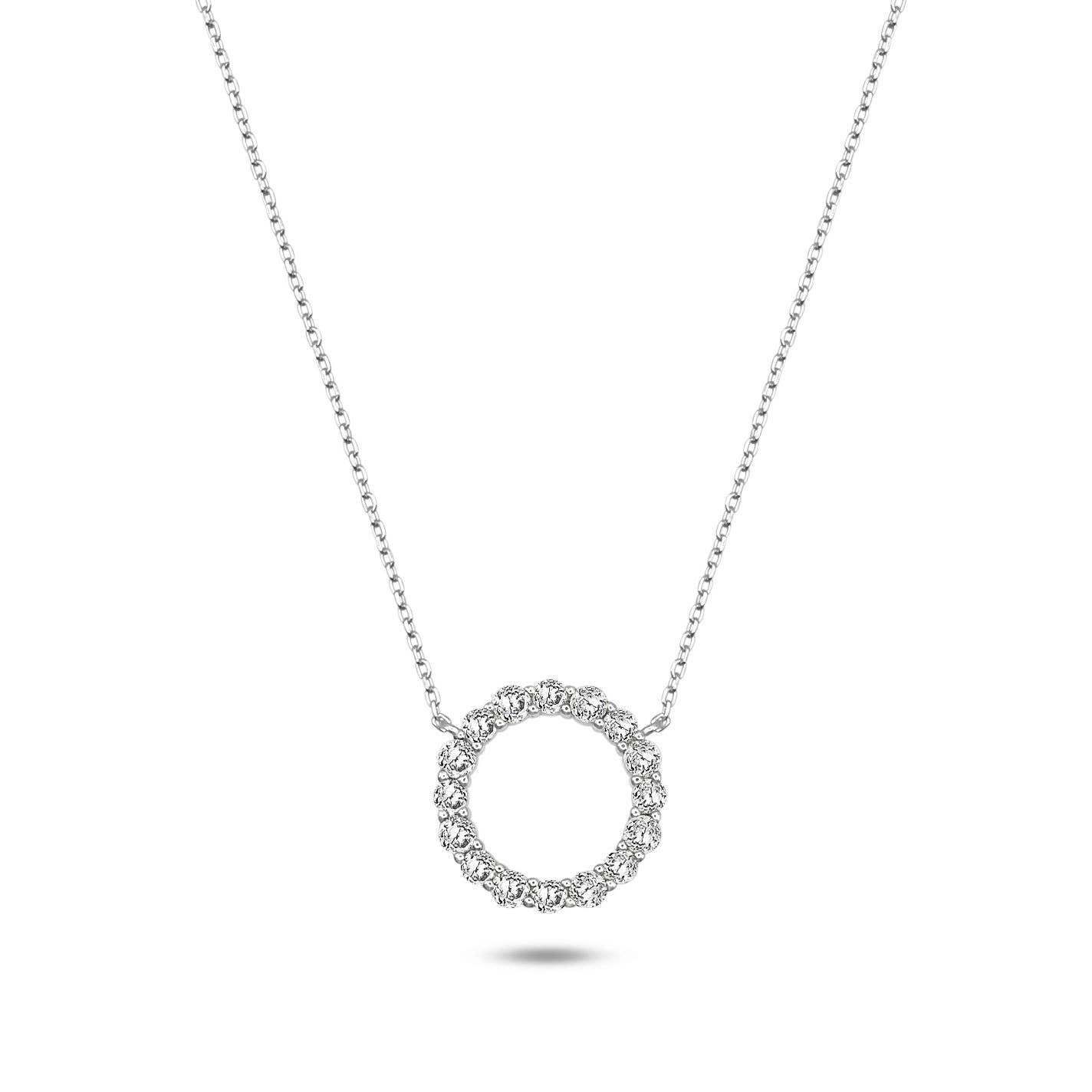 Chloe + Lois - Wholesale Pendant/Charm Necklace - White CZ Infinity Necklace0