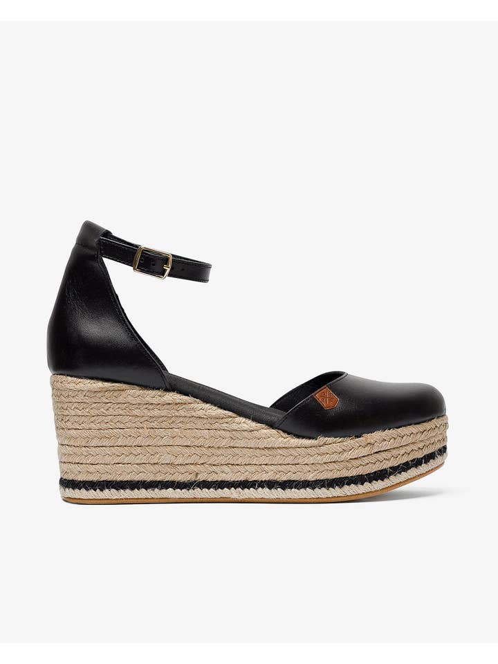 POPA - Wholesale Wedges - Women's - Cantalar Black Leather1