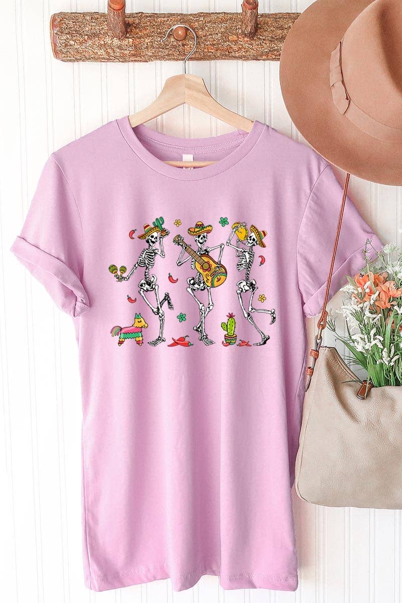 COLORBEAR - Wholesale T-Shirt (Graphic) - Women's - Cinco De Mayo Skeleton Graphic Tee9