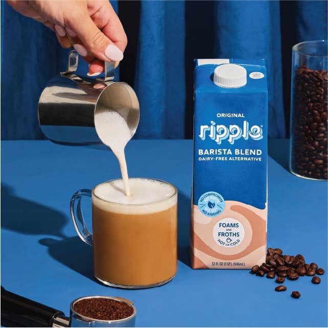 Ripple Foods - Wholesale Non-Dairy Milk - Ripple Shelf-Stable Barista Milk (2 Cases of 12)
