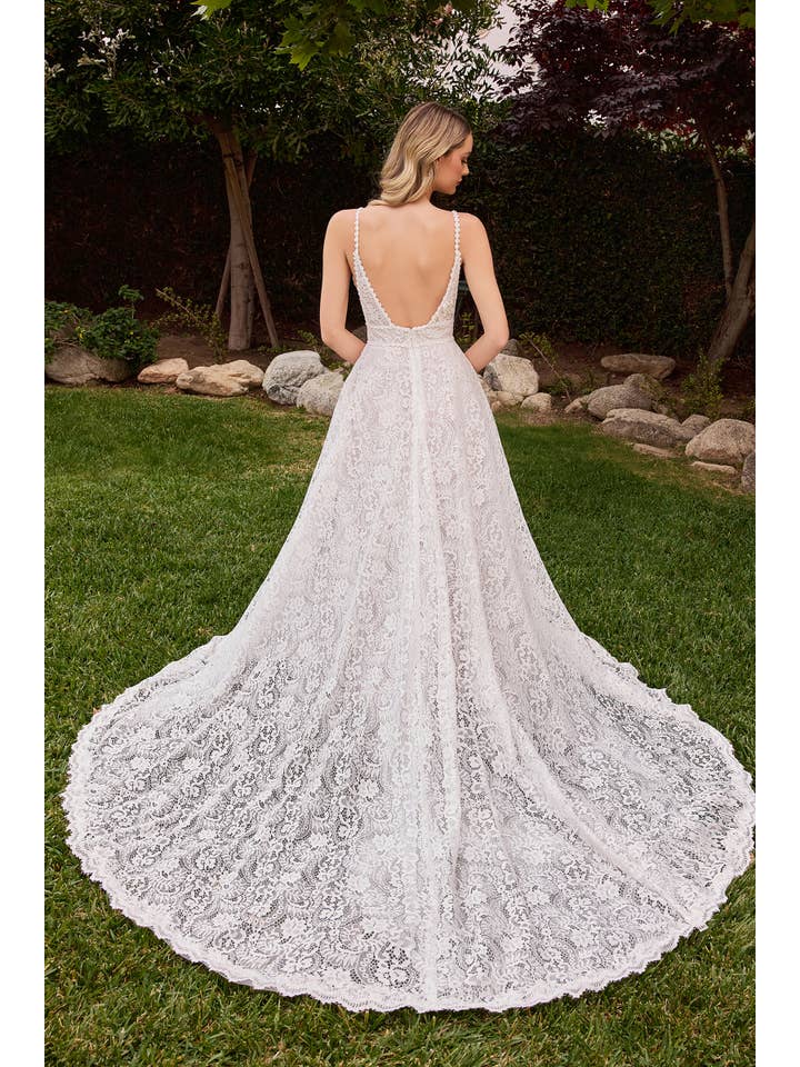 Off White LACE A-LINE DRESS & REMOVABLE JACKET for wholesale on Faire7