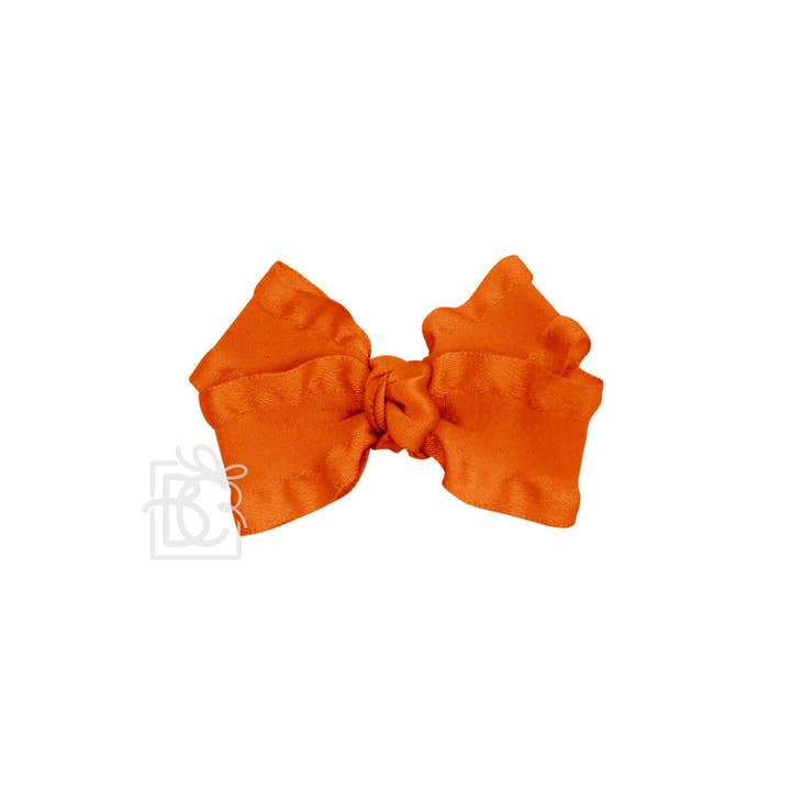 Beyond Creations, LLC - Wholesale Hair Bow - Kids - DOUBLE RUFFLE BOW ON CLIP83