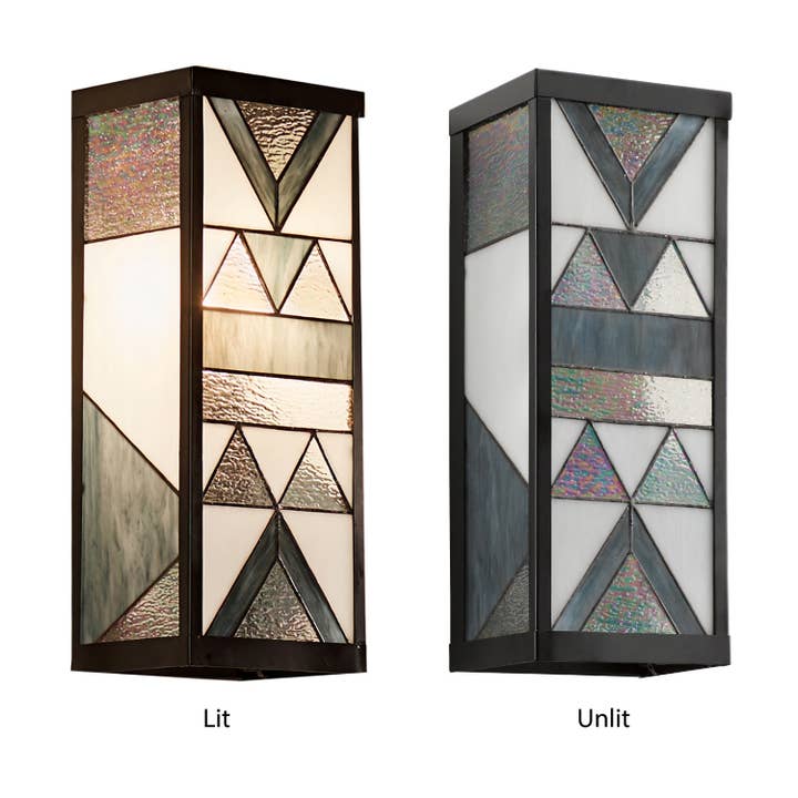 River of Goods - Wholesale Outdoor/Lawn Light - 16.25"H James White 1-Light Geometric Outdoor Wall Sconce2