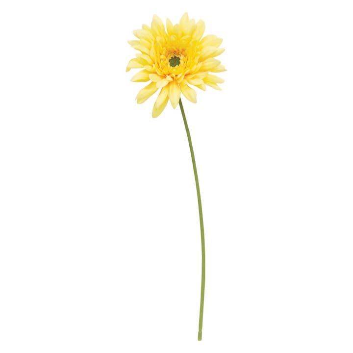 Col House Designs - Vente Fleurs artificielles - Tige de marguerite en fleurs, jaune foncé