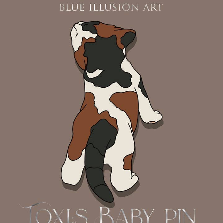 Toxi's Baby | Emaille-Pin für den Großhandel von Blue Illusion Art