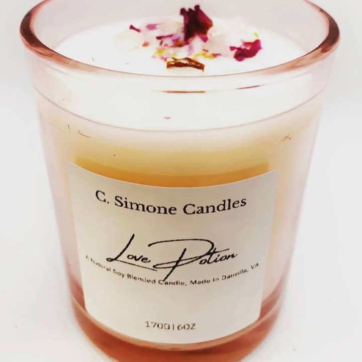 C. Simone Candles – wholesale Burkljus – Kärleksdryck 7oz ljus
4-pack