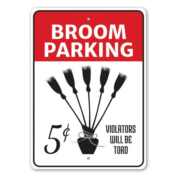 Lizton Sign Shop, Inc - Wholesale Sign - Broom Parking Witch Sign
