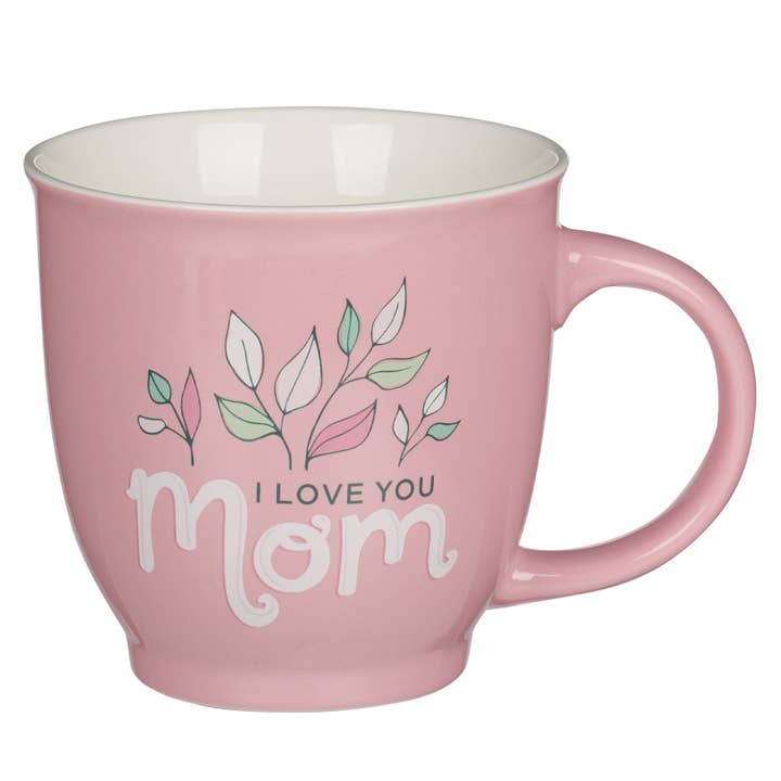 Christian Art Gifts - Vente Tasse à café - Mug rose I Love You Mom Isa. 62:4