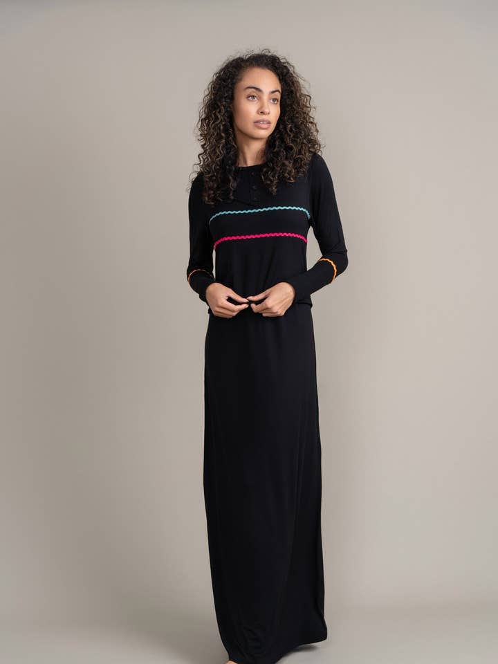 Camisola de Amamentação Squiggle Trim por atacado de Ellwi Design