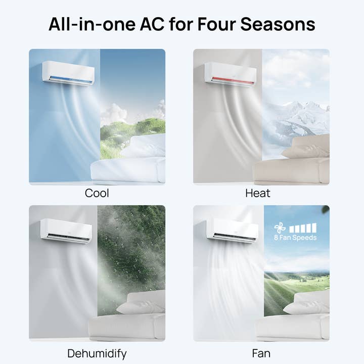 TURBRO - Wholesale Portable/Mini Fridge - Greenland 12,000 BTU WiFi Ductless Mini Split AC with Heat Pump (R454B)6