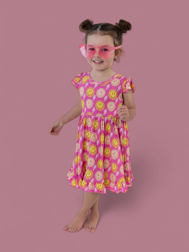 Dream Big Little Co. - Wholesale Dress - Kids - RADIANT SMILES DREAM RUFFLE DRESS4