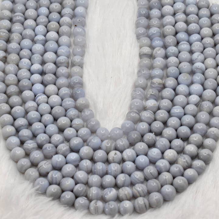 Soothing Crystals - Wholesale Beads - Crystal Jewelry Beads | Blue Lace Agate | Gemstone Beads