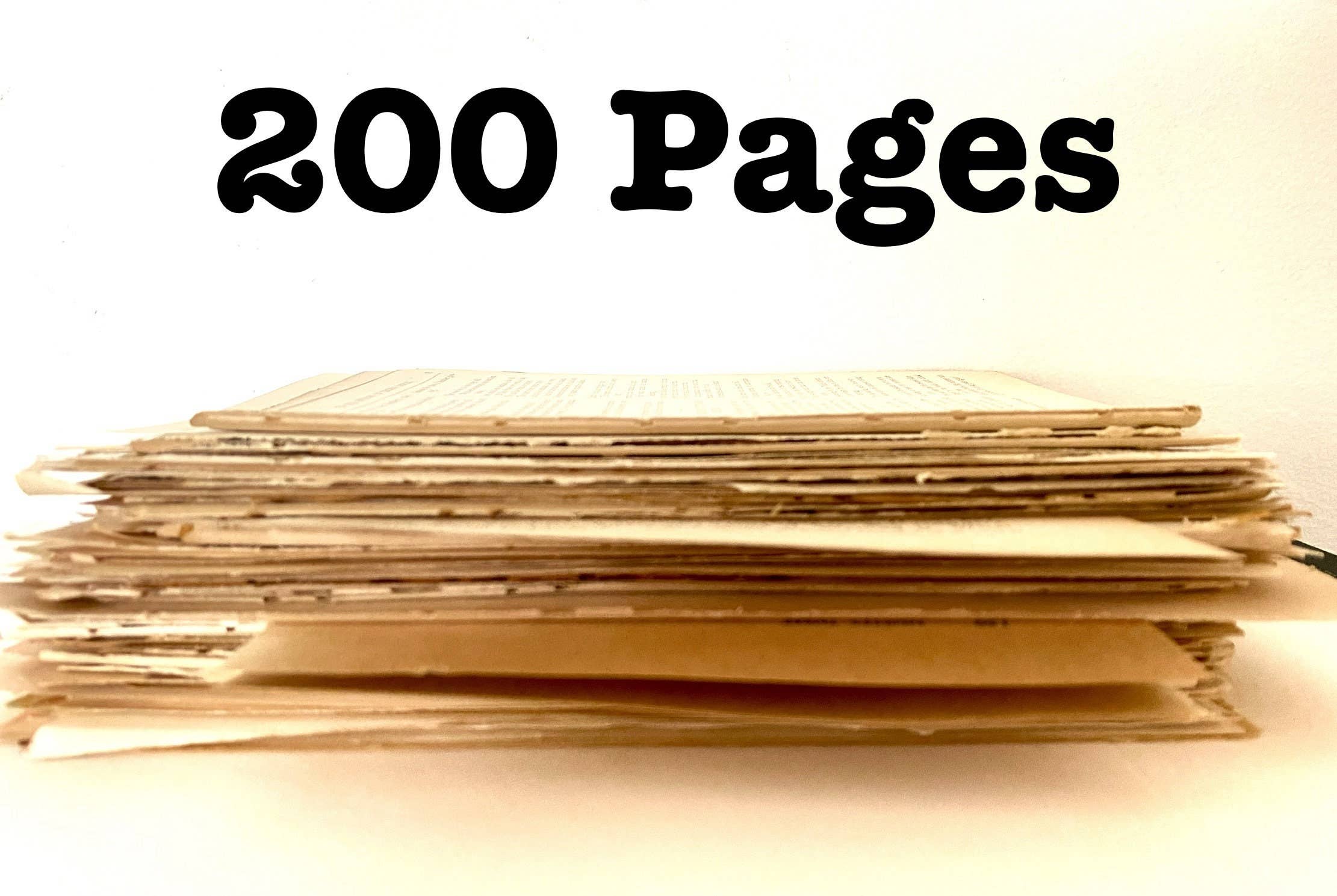 Moonbeam Mercantile - Wholesale Craft Supplies - Vintage Book Page Bundle 1900-1979, Junk Journaling Collage7